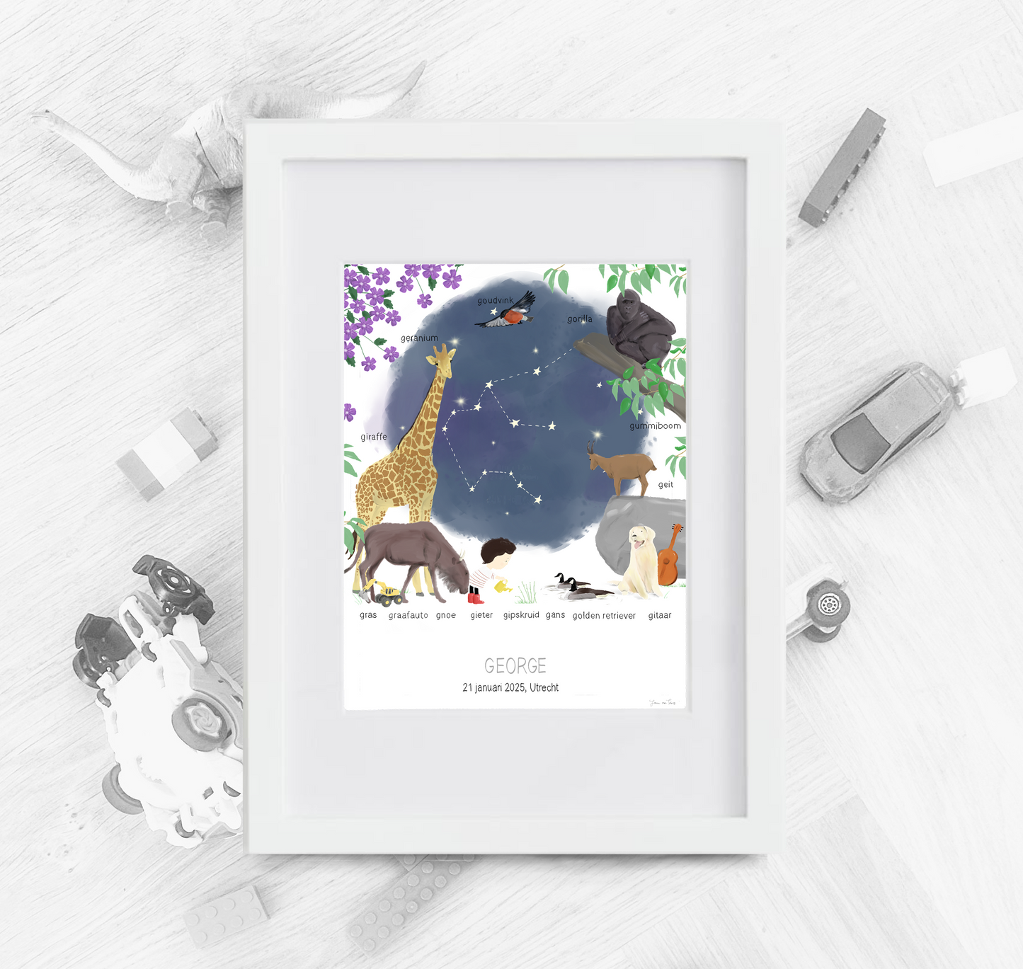 G - Things with love geboorteposter