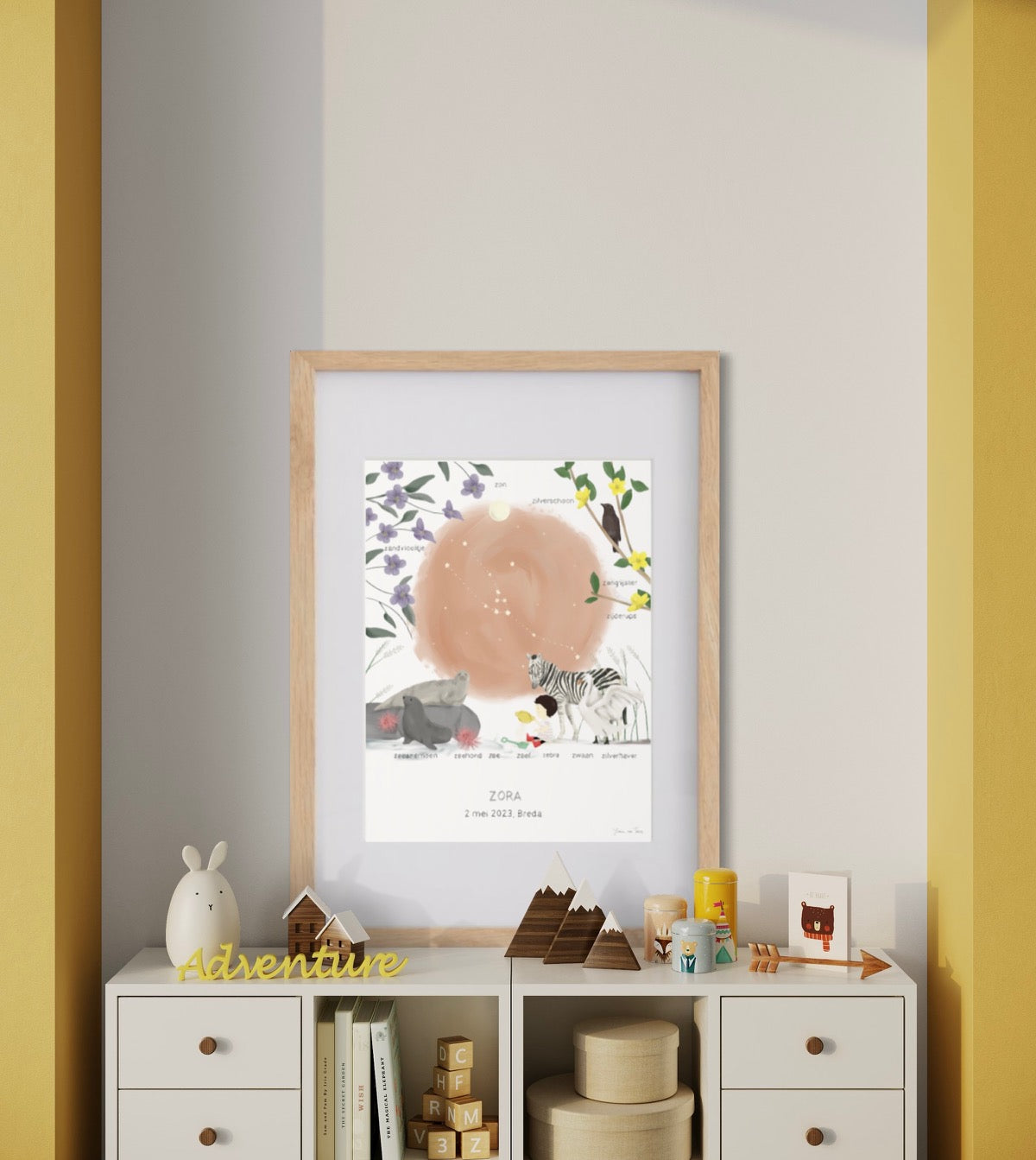 C - Things with love geboorteposter