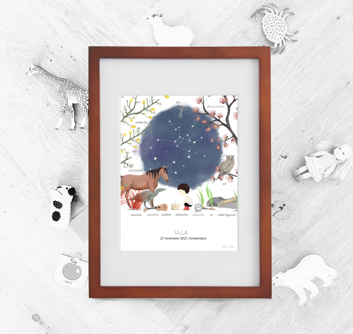 U - Things with love geboorteposter