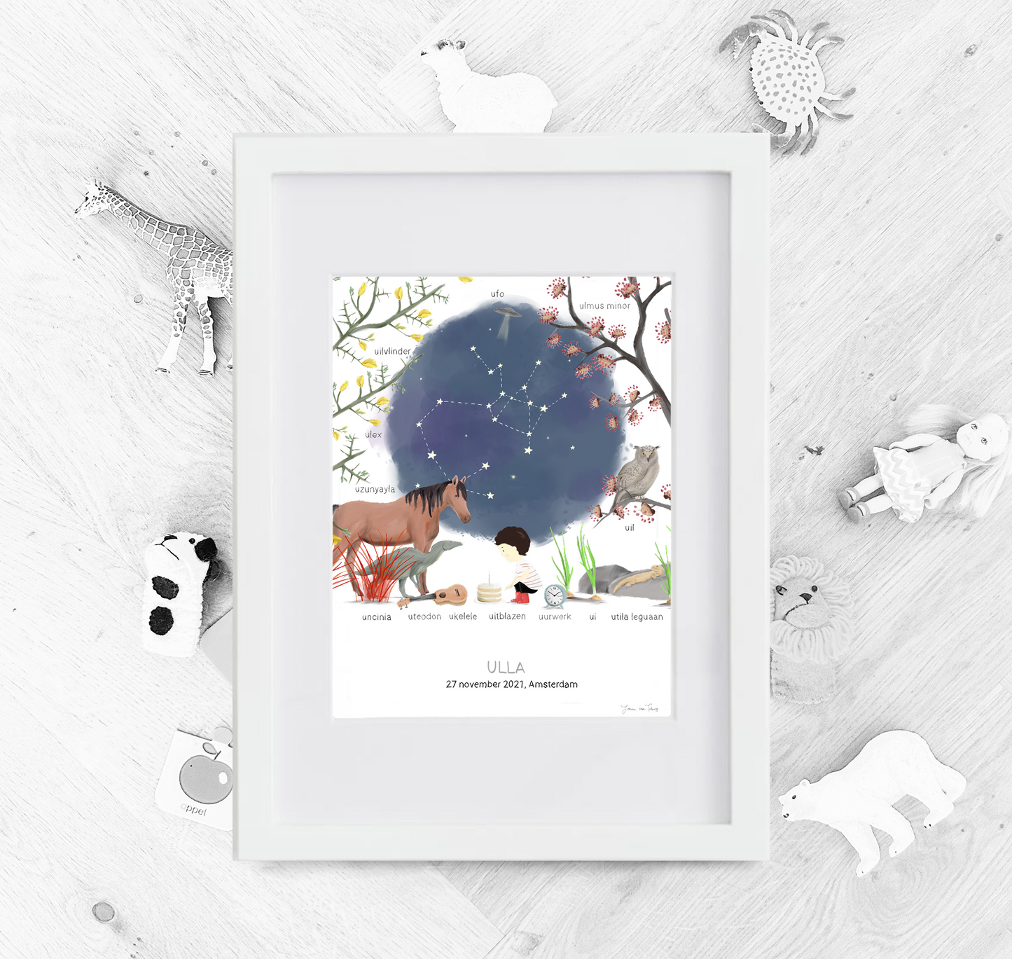 U - Things with love geboorteposter